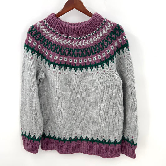 SOLD. Handmade Fair Isle Unisex Sweater